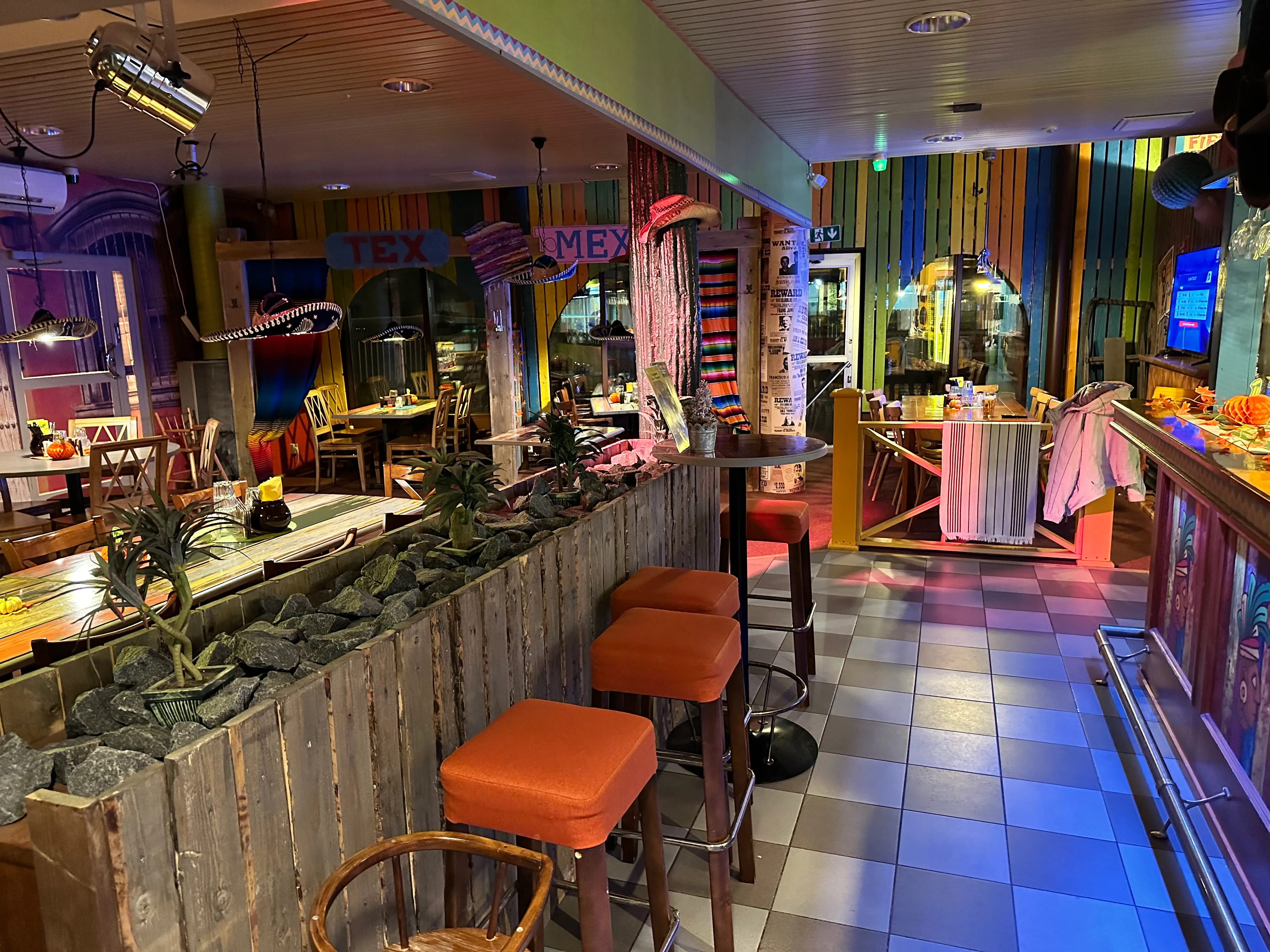 Ravintolan sisätilat